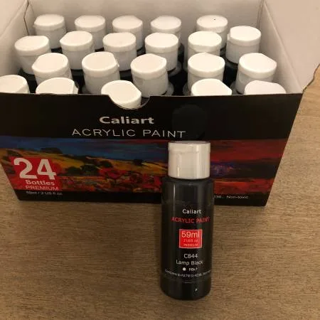 caliart acrylic paint set 52 colors